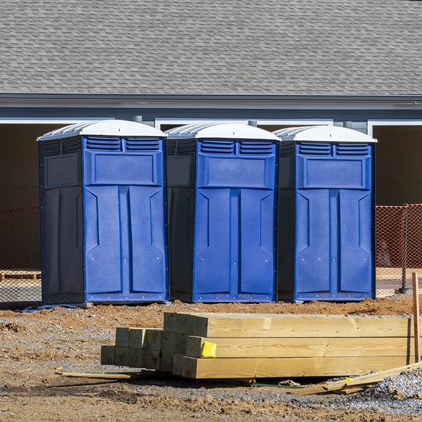 how often are the porta potties cleaned and serviced during a rental period in Blakely